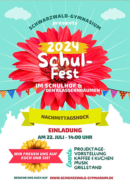 Schulfest flyer